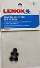 Lenox 1787605 Bi-metal Self Feed Set Screws Pk Of New. Price: $16.95.