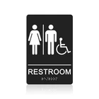 Gicnkeuz Ada Braille Unisex Bathroom 9 6 Inches, Sign New. Price: $10.52.