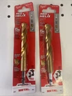2-MILWAUKEE Red Helix 1/2" Titanium Impact Drill Bit (48-89-4629) Open. Price: $23.99.