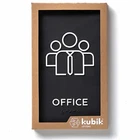 Kubik Letters Office Sign, Ada Compliant Modern Design Door With Grade 2... New. Price: $26.54.