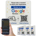 Nfc Google Review Acrylic Plate 4.7" White 3-PACK Tap & Scan Qr Contactless Feed New. Price: $74.70.