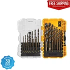 Dewalt Black Oxide Drill Bit Set (21-PIECE) Long Life Ultra Hard Wood Metal New. Price: $29.98.