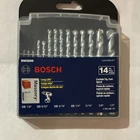 Bosch BM5000 14 Piece Carbide Drill Bit Set For Masonry Cutting Silver New. Price: $13.00.