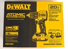 New (DCD794D1) Dewalt Atomic 20V Brushless Cordless Drill/driver Kit. Price: $179.00.