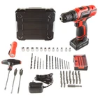 Stalwart Red 65-PIECE Cordless Drill Kit With Battery & Storage Case New. Price: $54.15.