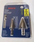 Bosch IMSDC002 Pc. High-speed Steel Impact Tough Turbo Step Drill Bit Set New. Price: $61.95.