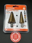 Warrior Titanium Step Drill Bits Set (2-PIECE) High-speed Steel 3/16" 1-3/8" New. Price: $18.39.