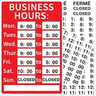Open Signs, Business Hours Sign, Durable Letters 8 X 12 Inches, Red, White New. Price: $12.41.