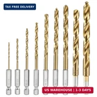 Workpro 9-PIECE 1/4" Hex Shank Drill Set, Titanium Plating Hss Fr New. Price: $21.23.