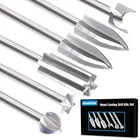 Wood Carving Bits For Dremel Rotary Tools 6 Pcs Drill Set 1/8 Shank Diy New. Price: $22.75.