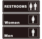 Restrooms 9X3 Inch, Acrylic For And Women Bathroom Signage Waterproo... New. Price: $17.21.