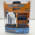 Spyder Mach-blue Drill & Driver Bit Kit 15 Piece Metallic 19031 New. Price: $31.50.