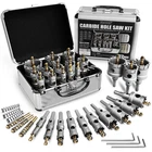 22PCS Carbide Hole Saw Kit For Metal Heavy Duty Tct Cutter Drill Bits Set New. Price: $102.75.