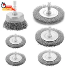 Wire Brush For Drill Set 6 Pcs, Wheel With 1/4 Inch Hex Shank, New. Price: $12.99.