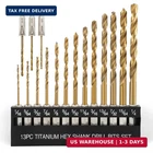 Comoware Titanium Twist Drill Bit Set - 16 Pcs Hex Shank High Speed Steel For Wo New. Price: $18.11.