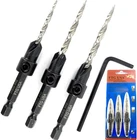Adjustable Wood Countersink Drill Set #6#8#10 With Tapered Fo New. Price: $22.21.