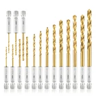 Amoolo Hex Shank Drill Bit (13PCS SET+3 Free), Premium 4341 Hss Titanium New. Price: $16.97.