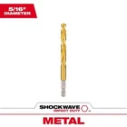 Milwaukee Shockwave 5/16 In. 4.37 Titanium Red Helix Drill Bit Hex Shank New. Price: $13.99.