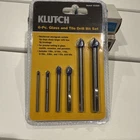 Klutch 6-PC Carbide Tipped Glass And Tile Drill Bit Set New. Price: $12.00.