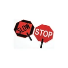 Cortina Abs Plastic Pole Mounted Paddle Sign, "stop/slow", 03-851, 18" With New. Price: $34.99.
