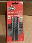 Vermont American 14016 1/4" Rotary Masonry Drill Bit Length Pack Of 5 New. Price: $9.99.