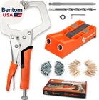 Pocket Hole Jig System Kit, Screw With 11 Inch Clamp, Square Driver B New. Price: $50.91.