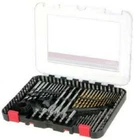 100PC Wood Plastic Metal Masonry Drill Bit Set With Nut Drivers And Hole Saw Kit New. Price: $48.96.