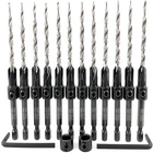 Ftg Usa 12 Pc 10 3/16 Countersink Drill Bit Set For Wood Tapered New. Price: $89.61.