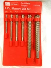 Craftsman 9-67025 6PC Masonry Drill Bit Set Carbide Tipped W/organizer Used. Price: $19.99.