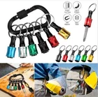 6PCS 1/4" Hex Shank Quick Release Keychain Screwdriver Drill Holder Bits Set New. Price: $5.25.