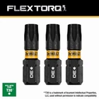 Flextorq T30 Torx Impact Driver Bits, 1/4 In., 3-PK. DWAF1TX30IR3 New. Price: $11.95.