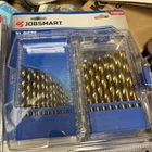 Jobsmart Durable High Speed Steel Drill Bit Set, 21 Piece With Transparent Case New. Price: $16.00.