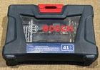 Bosch MS4041 Pc. Drill And Drive Set Includes Hard Case Open. Price: $22.49.