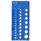 Drill Bit Gauge 32 Sizes From 1/16" To 3/4" (BCP677) New. Price: $15.40.