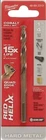 Milwaukee 1/4 Inch Cobalt Drill Bit, Red Helix, Quad Edge Tip, Model: 48-89-2313 New. Price: $9.99.
