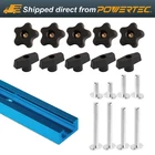 Powertec 48 Inch Universal T-track And Hardware Kit, Anodized Blue -17PK (71170) New. Price: $29.99.