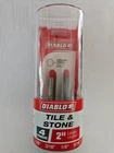 Diablo Pc 2 Tile & Stone Drill Bit Set DMANS1070-S4, New. Price: $15.55.