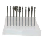 Rongon Carbide Rotary Burr Set 10PCS Double Cut Carving Bits Wood Silver New. Price: $10.99.