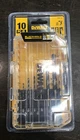 Dewalt DWA1180 Black And Gold Drill Bit Set 10-PIECE New. Price: $14.95.