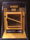 New Factory Sealed Dewalt DWA1189 Black & Gold 29-PC Coated Hss Drill Bit. Price: $50.00.