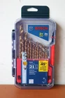 Bosch Titanium TI21A Drill Bit Set 21-PC. New. Price: $21.58.