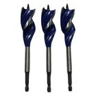 Speedbor Max 1-1/8" 6" Tri-flute Self Feeding Spade Bit 3 Pack New. Price: $15.99.