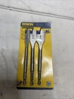 Irwin Industrial Tools 87950 Speebor Blue Groove Spade Bit Set, 3-PIECE New. Price: $9.99.