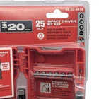 25PC Impact Driver Bit Set Milwaukee Shockwave 48-32-4419 With Case New. Price: $15.00.