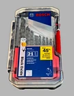 Bosch Piece Black Oxide Drill Bit Set BL21A Carbon Steel Pvc Wood Metal New. Price: $20.00.