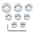 Professional Stop Collar Set - Drill Bit Depth 8 Piece Kit (1/2 , 7 New. Price: $46.25.