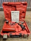 Milwaukee 2462-22 M12 Compact 1/4 Hex Cordless Impact Driver Kit Hard Case Used. Price: $89.99.