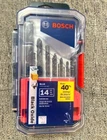 Bosch Black Oxide 14 Pc. Drill Bit Set, New, No Skate Tip, Great. Price: $19.99.