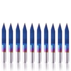 10PCS Nano Blue Coat Engraving Bits, 30 Degree 0.1MM Tip 1/8" Shank Conical V-bi New. Price: $49.67.
