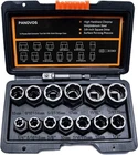 Panovos Screw Bolt Nuts Extractor Socket Set, 14 Pieces Impact One Size New. Price: $28.41.